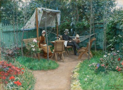 Garden Interior from Linkoping by Johan Fredrik Krouthen